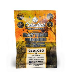Celestial Wellness | Daytime  3ct | CBD & CBG | THC-FREE | 120mg per bag