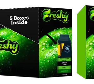Freshy | Delta9 Uncut Gummies | 10Ct | Hybrid | 100mg | Green Apple