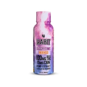 HABIT SHOT | SLEEPYTIME MANGO | 100MG THC | HEMP EXTRACT  | 15MG CBD