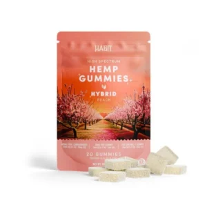 HABIT Gummies | PEACH | Hybrid | 20Ct | 400mg per bag