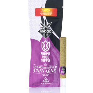 WNC CBD 2g Pre-roll | Diamond Infused Cannagar | 1g Blue Dream | 1g Green Crack - Sativa
