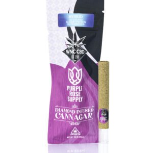 WNC CBD 2g Pre-roll | Diamond Infused Cannagar | 1g Gelato | 1g Gary Payton - Hybrid