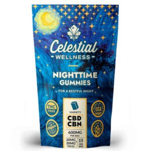 Celestial Wellness | Night Time  15ct | CBD & CBG | THC-FREE | 600mg per bag