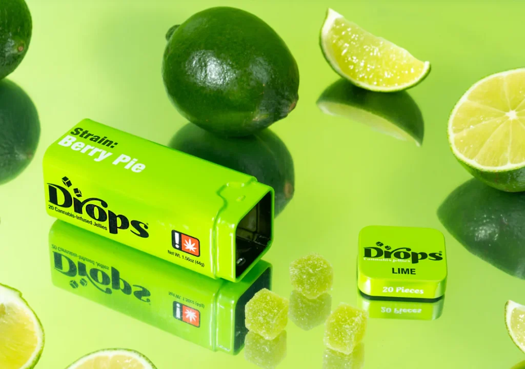 Drops | LIME (Green) Hybrid | 100mg | 20ct – Blue Orchid