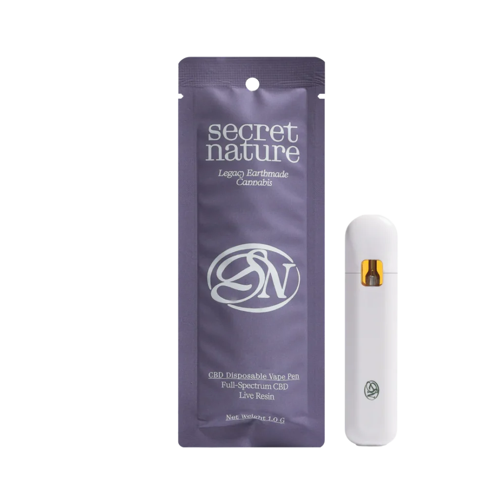 Secret Nature 1G CBD Disposable | Live Resin | Sativa
