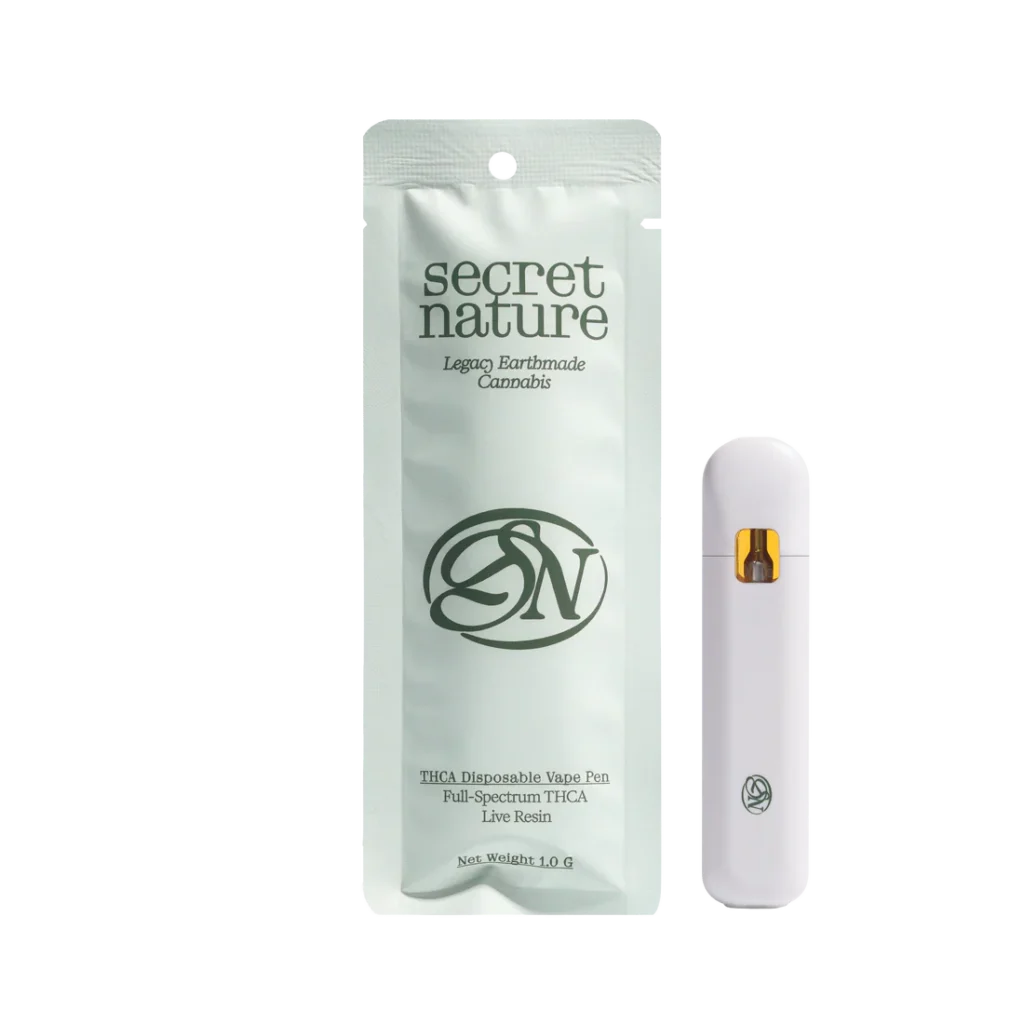Secret Nature THCA Disposable | Live Resin | Indica | White Fire OG