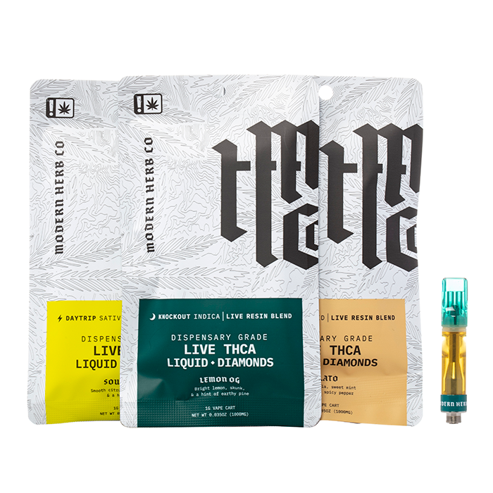 Modern Herb co – Dispensary grade -LIVE THCA – Liquid + Diamond